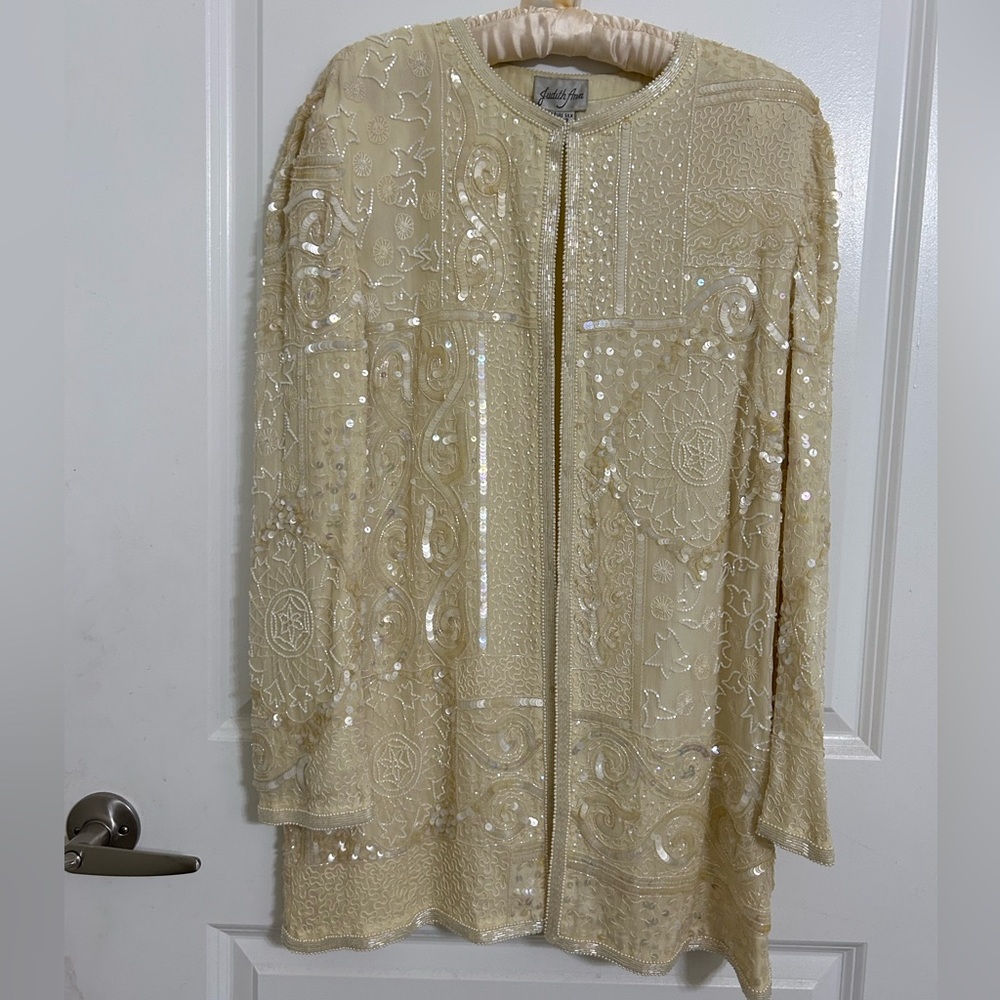 Judith Ann Cream Silk Blazer